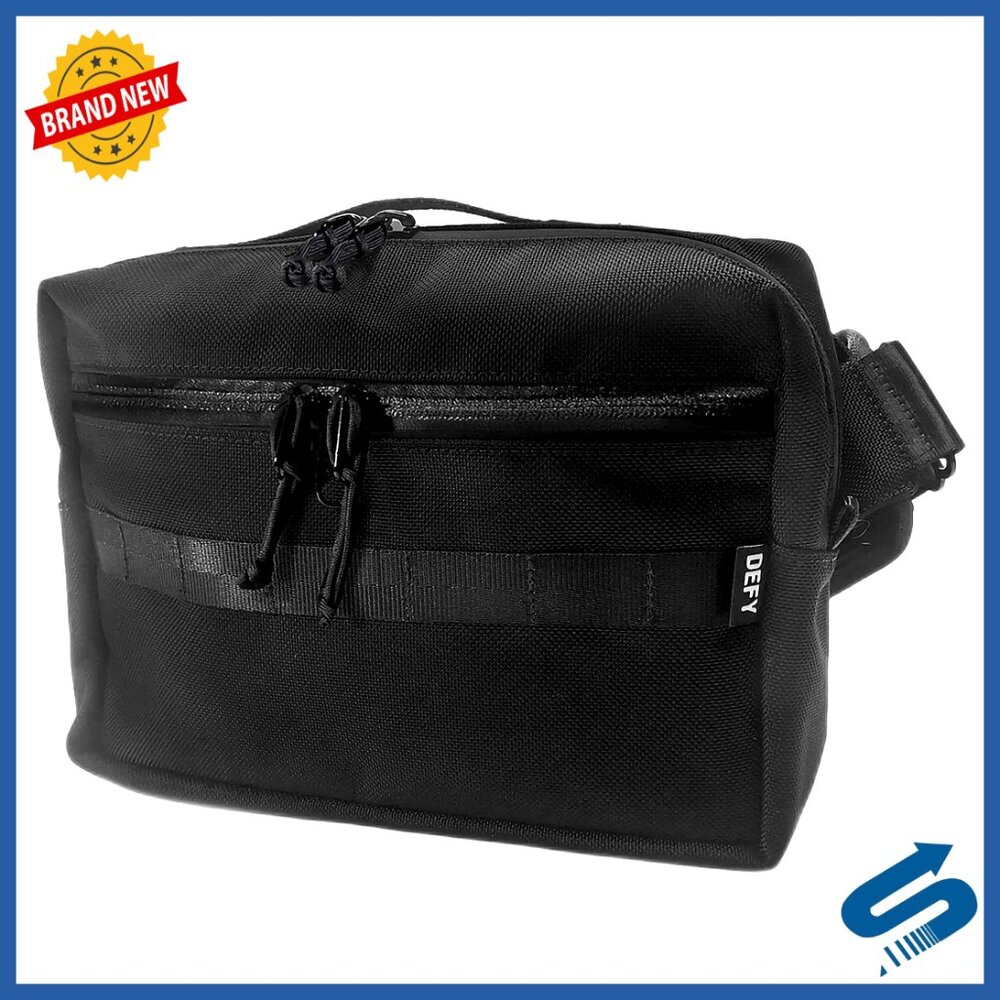 Ballistic Nylon Crossbody Sling Bag, 10.5L Capacity, Water Repellent
